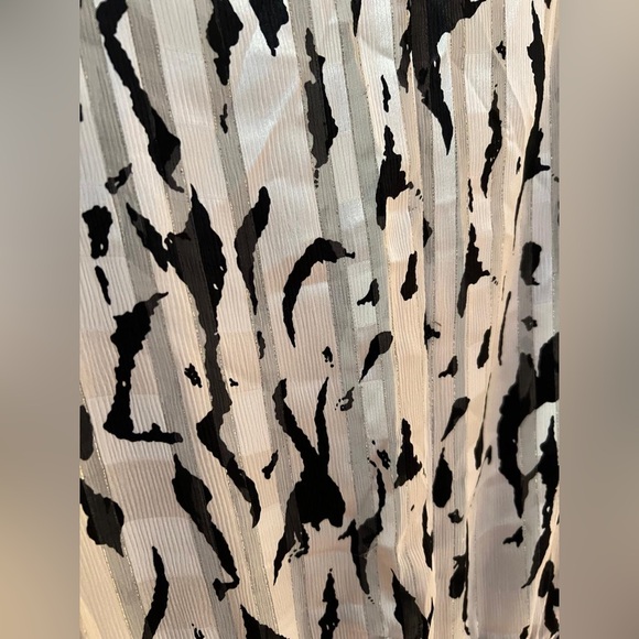 Vintage 80s graphic print dress - Picture 3 of 5